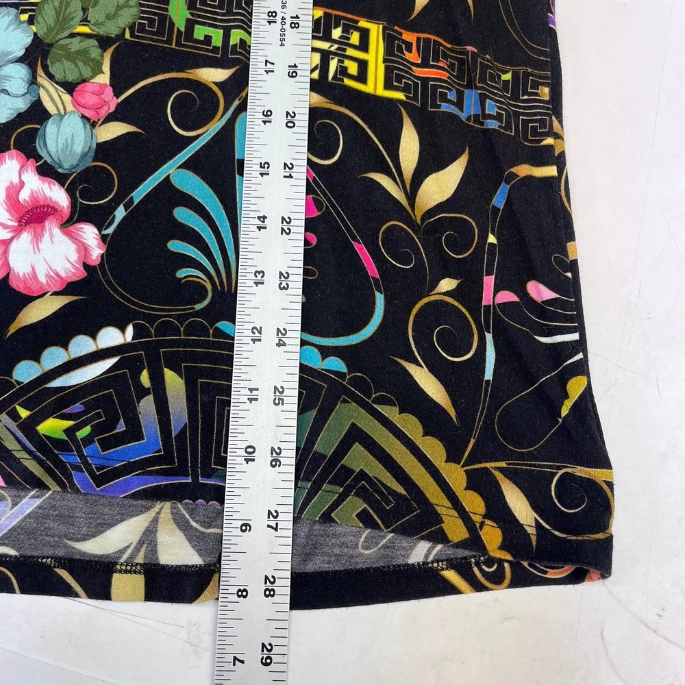 Johnny Was Women's Floral Greek Key Bamboo V-Neck Long Sleeve Top T11821 Size L - Picture 10 of 10
